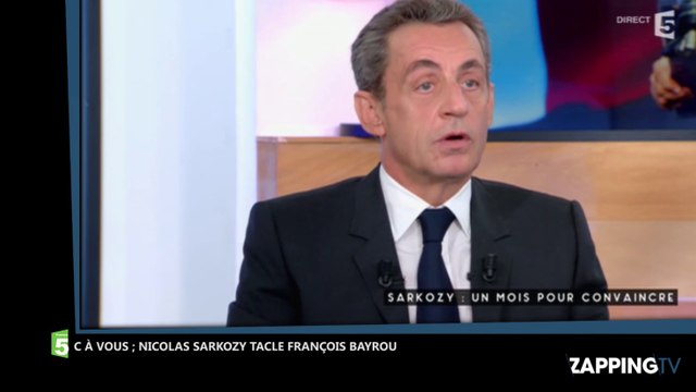 C à Vous : Nicolas Sarkozy tacle François Bayrou mais se trompe sur sa carrière (Vidéo)