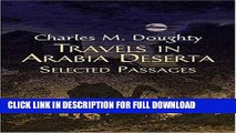 Ebook Travels in Arabia Deserta: Selected Passages Free Read