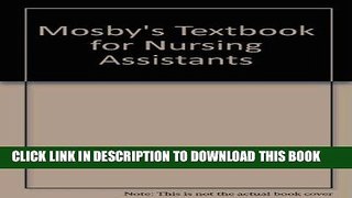 [FREE] EBOOK Mosby s Textbook for Nursing Assistants ONLINE COLLECTION