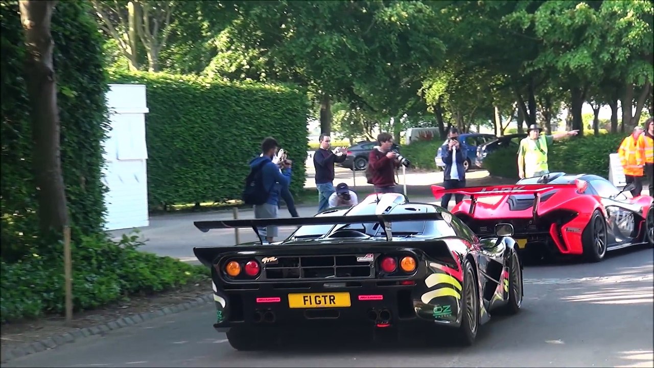 INSANE Lark McLaren P1 GTR road legal driving in insane convoy and start ups!