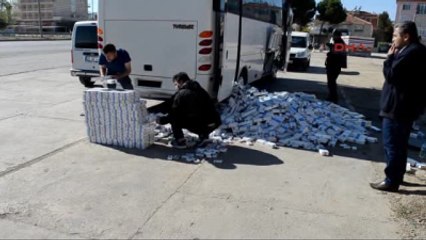 Kula'da 18 Bin Paket Kaçak Sigara Ele Geçirildi