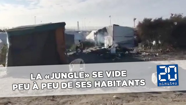 La «jungle» de Calais se vide peu à peu de ses habitants
