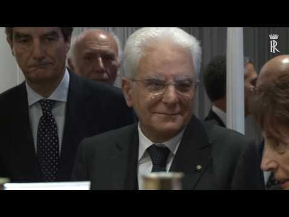 Roma - Mattarella alla inaugurazione del Museo della Zecca (25.10.16)