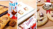 Compilation de recettes Kinder : Cookies, tiramisu & financier