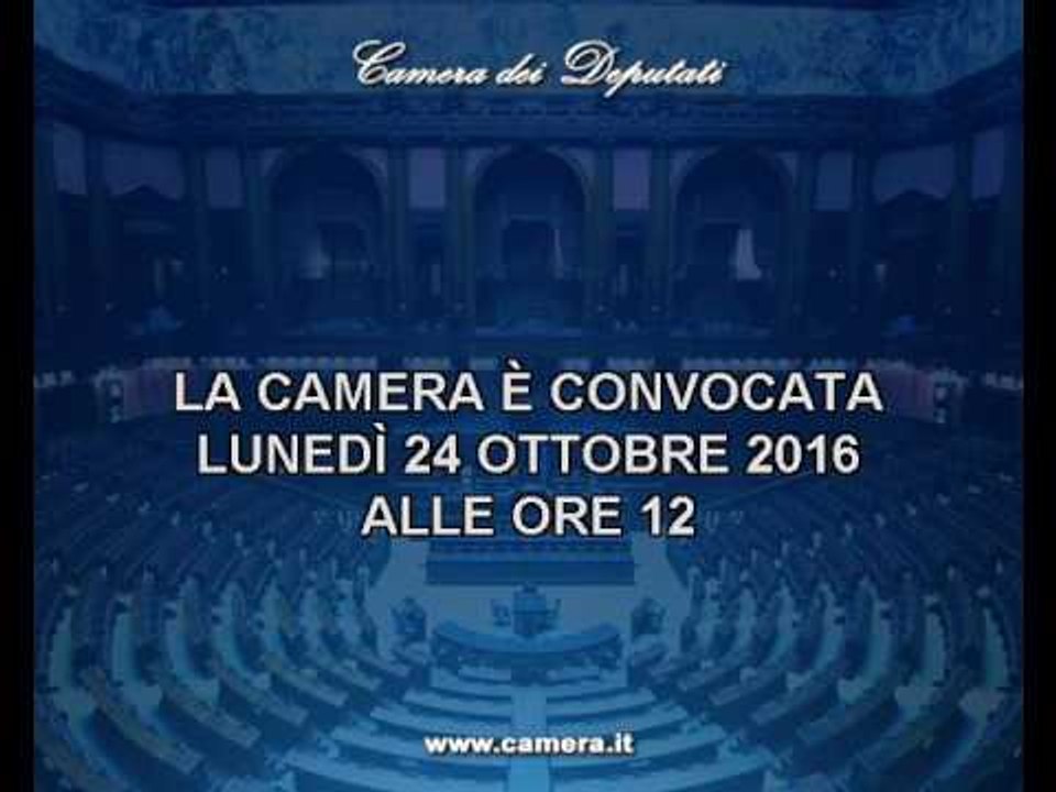 Roma - Camera - 17^ Legislatura - 697^ seduta -1- (24..10.16)