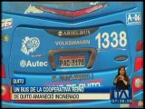 Un bus de la cooperativa Reino de Quito amaneció incinerado