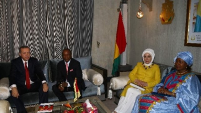 Cumhurbaşkanı Erdoğan, Gine Cumhurbaşkanı Conde Ile Görüştü