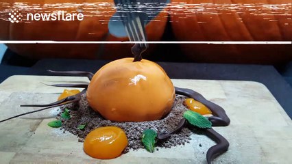 Awesome Halloween cinnamon cookie dough pumpkin dessert