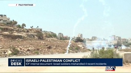 IDF internal document : Israeli soldiers mishandied 4 recent incidents