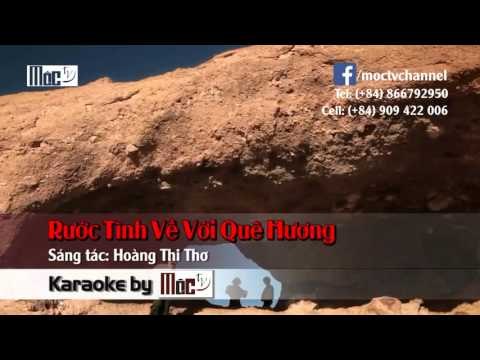 KARAOKE Ruoc Tinh Ve Voi Que Huong - Cam Ly FT Quoc Dai || BEAT CHUẨN CA SĨ