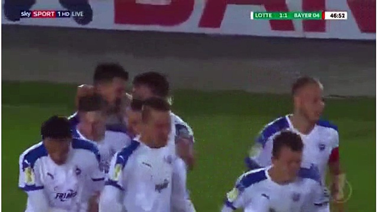 Roberto Hilbert Own Goal HD - Lotte 1-1 Bayer Leverkusen 25.10.2016