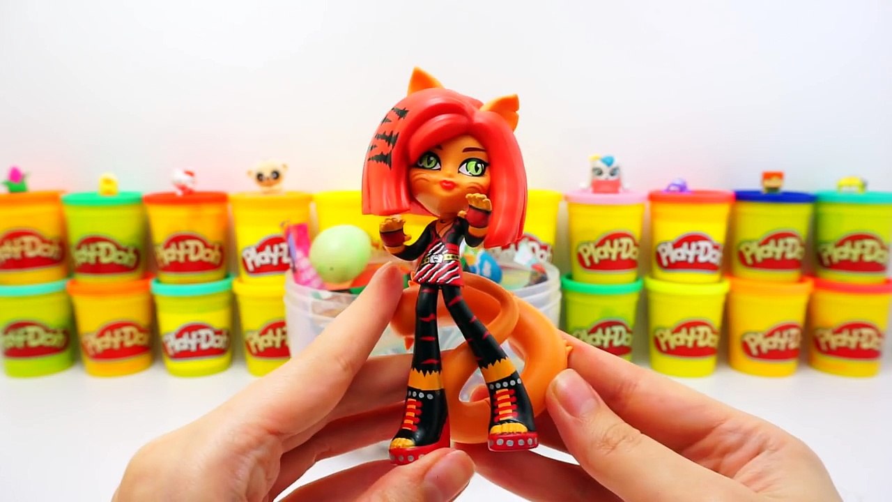 Monster High Toralei Dev Sürpriz Yumurta Oyun Hamuru ; MLP Zelfs Moshi Monsters Transformers
