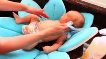 Baby Bath Time ❤ Cute Newborn Sink Bathtub Plush Flower & Chubby Baby by DisneyCarToys