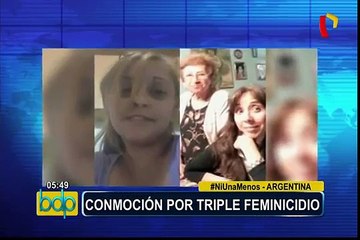 Argentina: conmoción por triple feminicidio días después de multitudinaria marcha