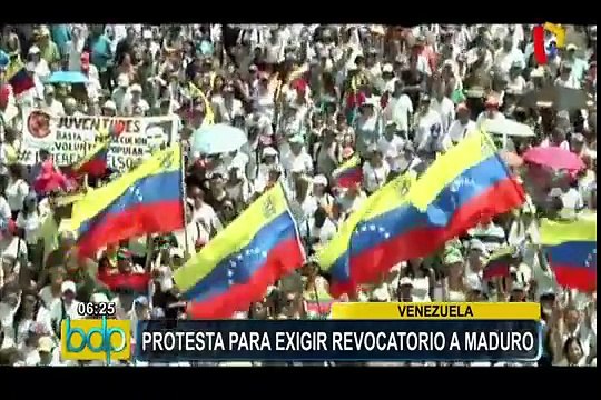 Venezuela: realizan protestas para exigir revocatorio contra Maduro