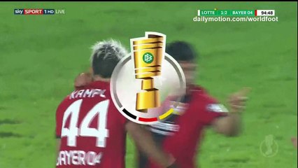 Kevin Volland second Goal HD - Lotte 1 - 2 Bayer Leverkusen - 25.10.2016