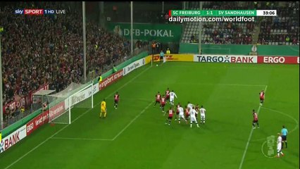 Tim Kister Goal HD - Freiburg 1 - 1 Sandhausen - 25.10.2016