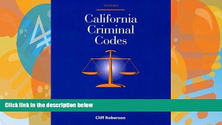 Books to Read  California Criminal Codes  Best Seller Books Most Wanted