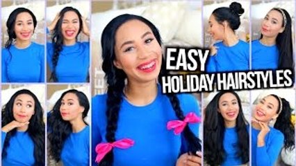 Easy Heatless Hairstyles for the Holidays + Holiday Curls Tutorial!