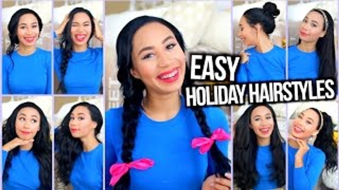 Easy Heatless Hairstyles for the Holidays + Holiday Curls Tutorial!