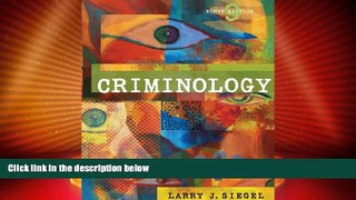 Big Deals  Criminology (with CD-ROM and InfoTrac) (Available Titles CengageNOW)  Best Seller Books