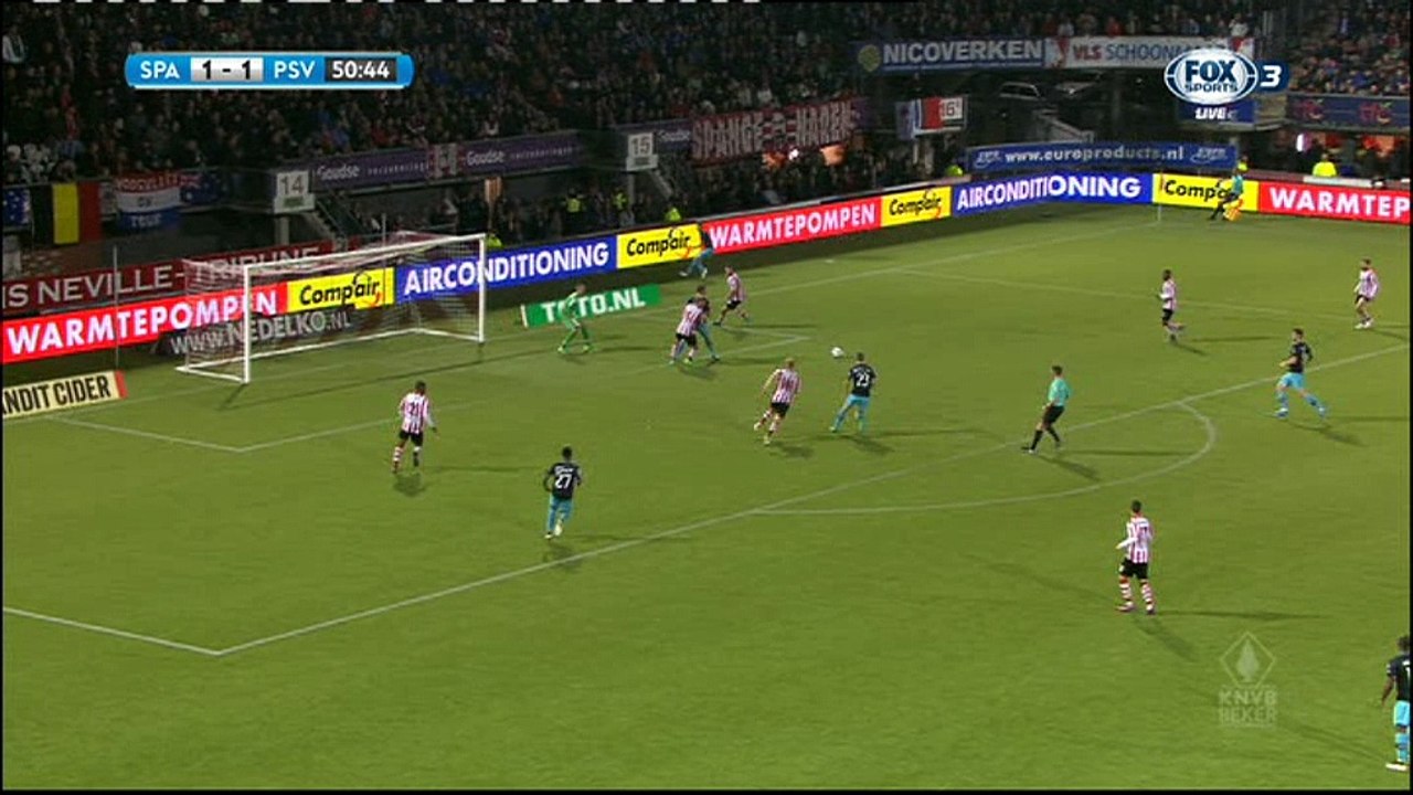 Bart Ramselaar Goal HD - Sparta Rotterdam 1-1 PSV - 25-10-2016