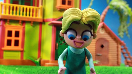 How Elsa Opens Stuff - Play Doh Frozen Elsa Movies - Toy Animated Cartoon Edss