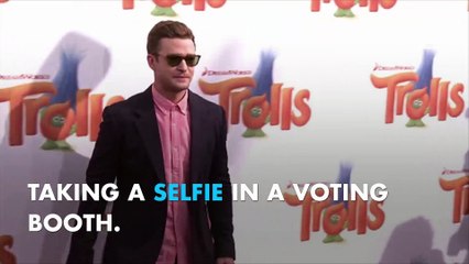 Justin Timberlake could face jail time for voting selfie