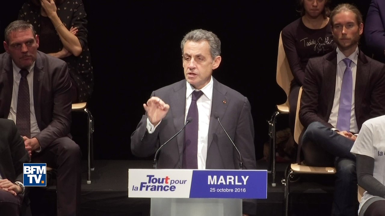 Sarkozy: "la sécurité n'est pas une question d'effectifs, c'est une question de chaîne pénale"