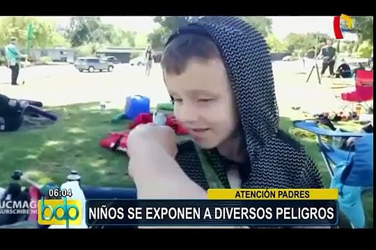 Atención padres: niños expuestos a diversos peligros