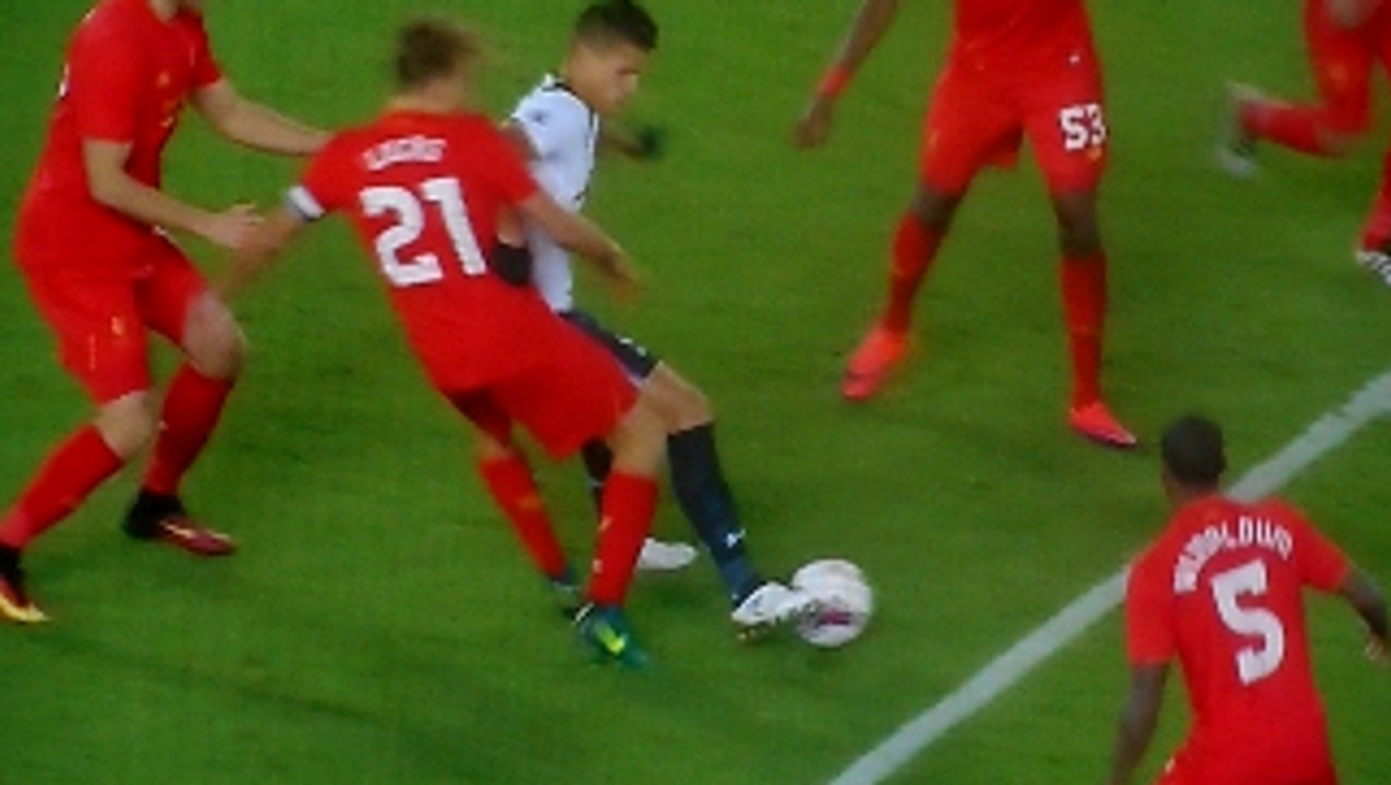 Lucas Leiva Dumb Penalty Foul vs Erik Lamela!