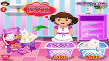 Dora The Explorer - Dora Washing Dresses - New Game For Children
