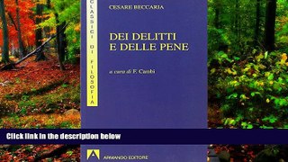 Deals in Books  Dei Delitti E Delle Pene, a Cura Di F. Cambi  Premium Ebooks Online Ebooks