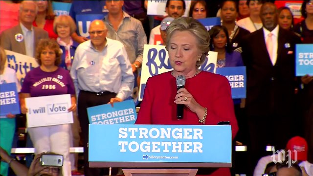Clinton accuses Trump of taking aim at 'democracy itself'