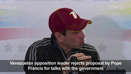 Venezuela opposition leader says Maduro's gov't is "the devil"