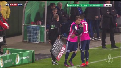 Gian-Luca Waldschmidt Goal HD - Hallescher 0-4 Hamburger SV - 25-10-2016