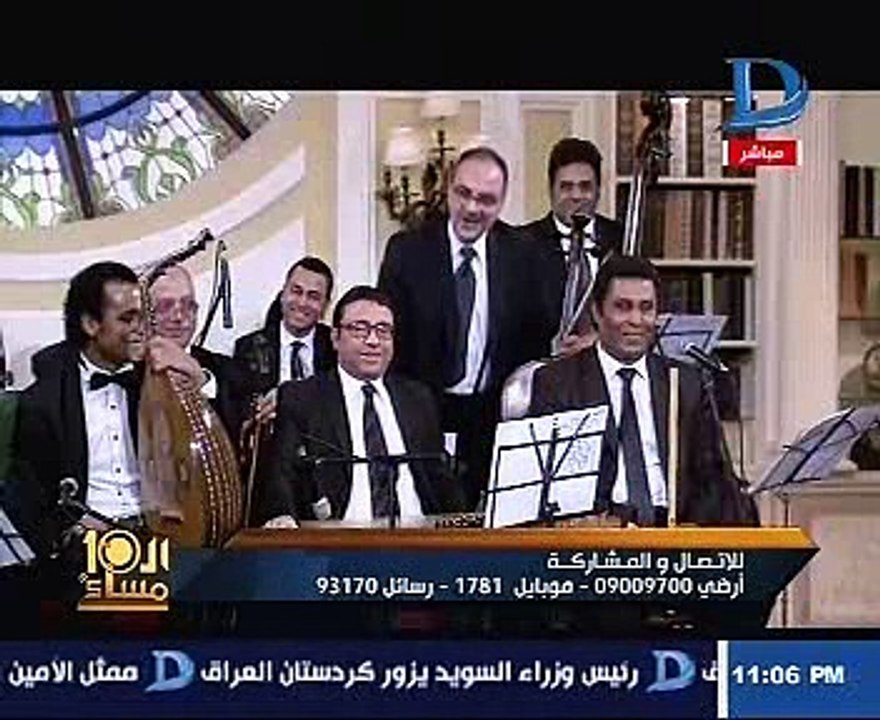 ميادة الحناوى تزلزل أستوديو "العاشرة مساءً" بـ"أنا بعشقك"