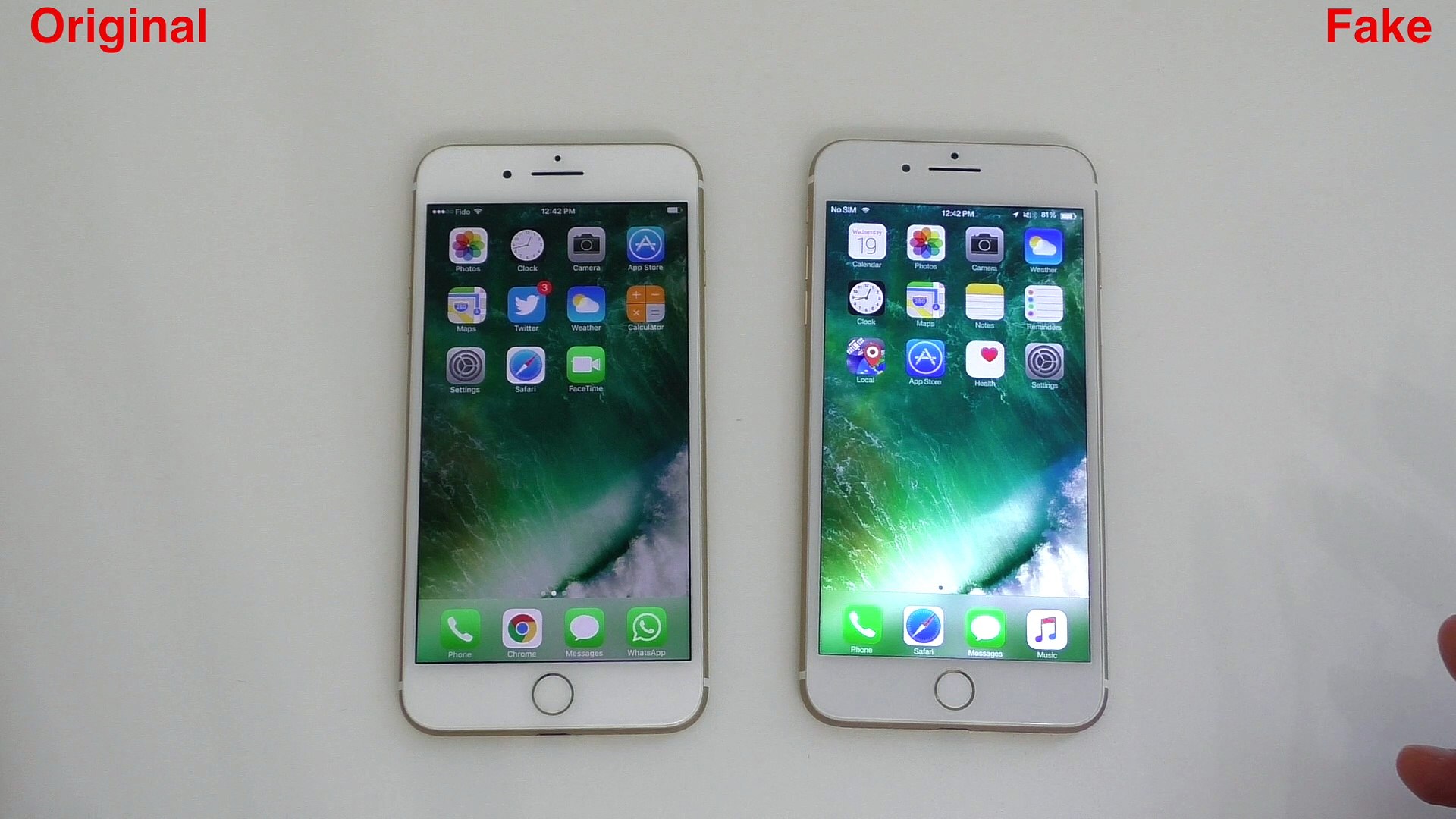 Fake VS Real iPHONE 7 PLus - 1:1 Clone! Buyers Beware! - video Dailymotion