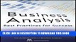 [PDF] Business Analysis: Best Practices for Success Full Online