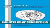 [READ] EBOOK Lucan: Bello Civili I (Latin Texts) (Bk. 1) BEST COLLECTION