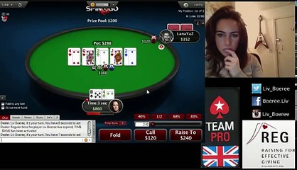 Liv Boeree is playing Spin & Go