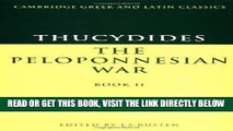 [FREE] EBOOK Thucydides: The Peloponnesian War Book II (Cambridge Greek and Latin Classics) (Greek