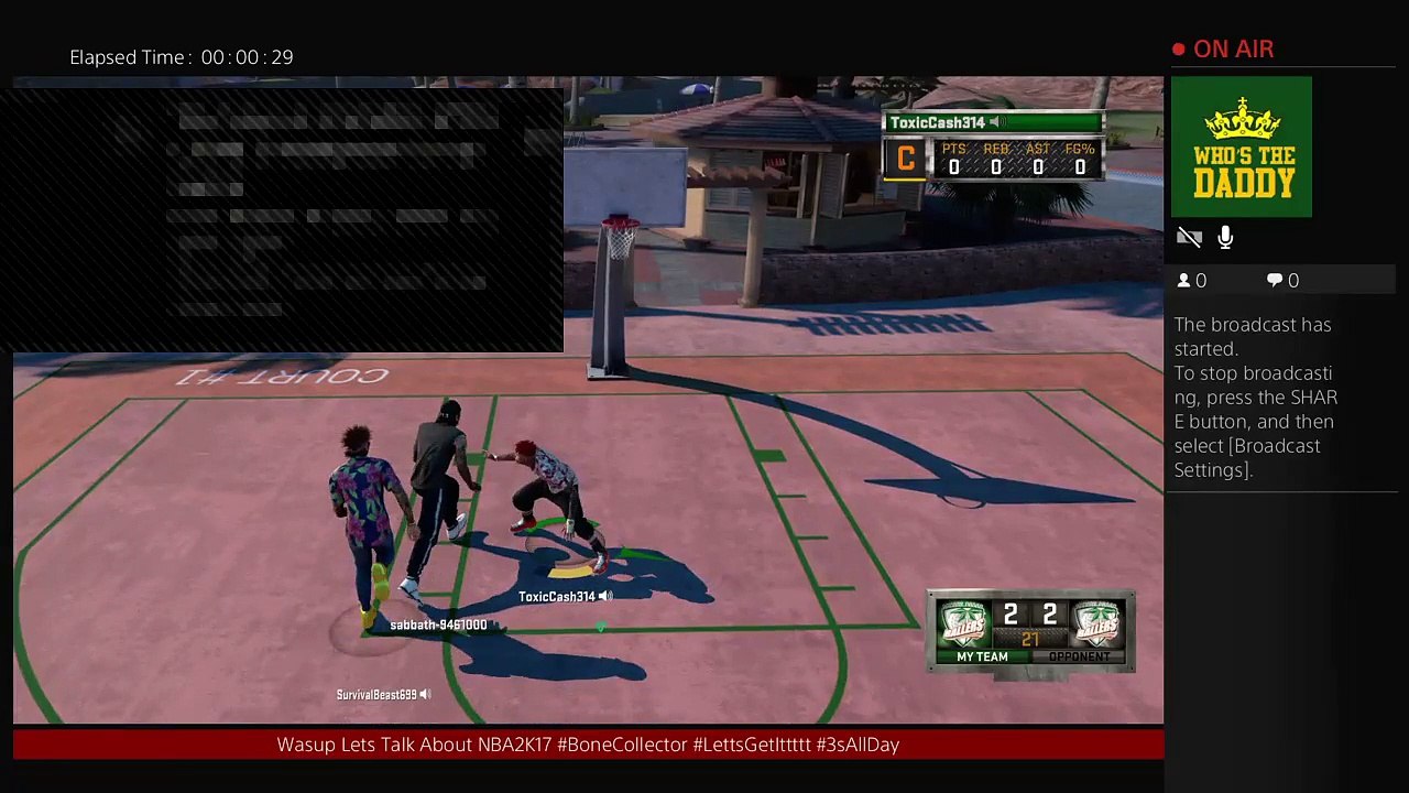 ToxicCash314's Live PS4 (NBA2K16 MYPARK) Broadcast (3)