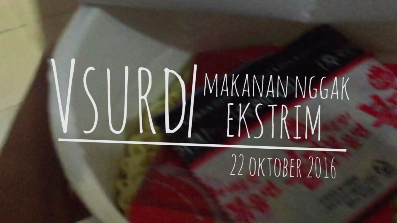 Makanan Nggak Ekstrem + Makan Martabak Sama Wasabi | Vsurd