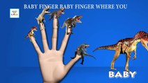 Finger Family Crazy Dinosaurs Family Nursery Rhyme | Dinosaur 3D Cartoon Songs for Children