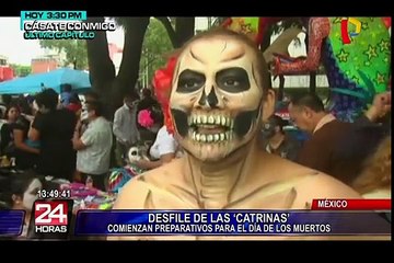 Se realiza el desfile de “Catrinas” en la Ciudad de México