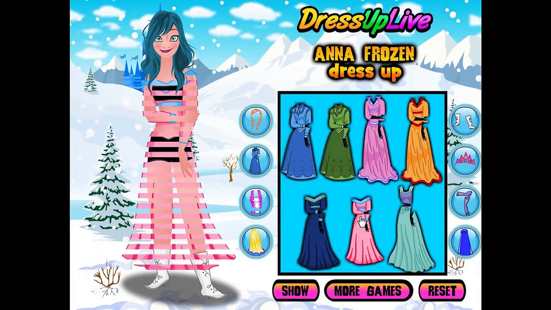 anna frozen dress up