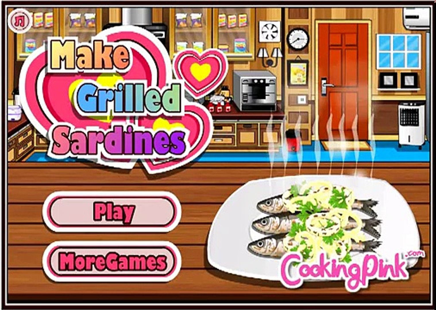 ⁣Make Baked Sardines Games-Cooking Games-Girl Games