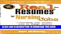 [New] Ebook Real-Resumes for Nursing Jobs (Real-Resumes Series) Free Read