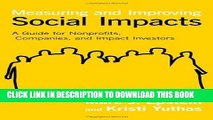 [Ebook] Measuring and Improving Social Impacts: A Guide for Nonprofits, Companies, and Impact